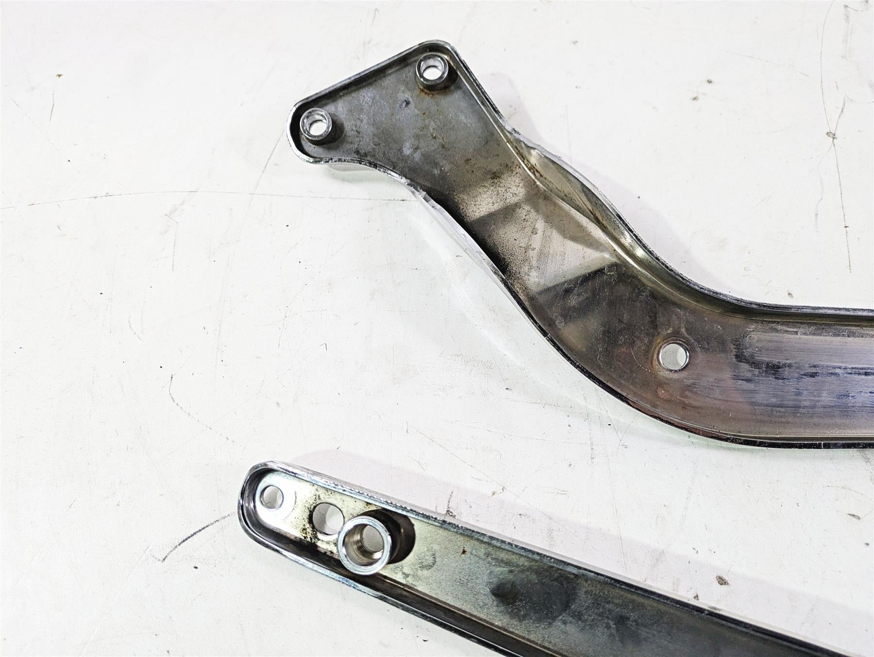 2004 Harley Softail FLSTF Fat Boy Rear Chrome Braces Support Struts 59964-03 {{ shop.shopifyCountryName }} - Mototech271