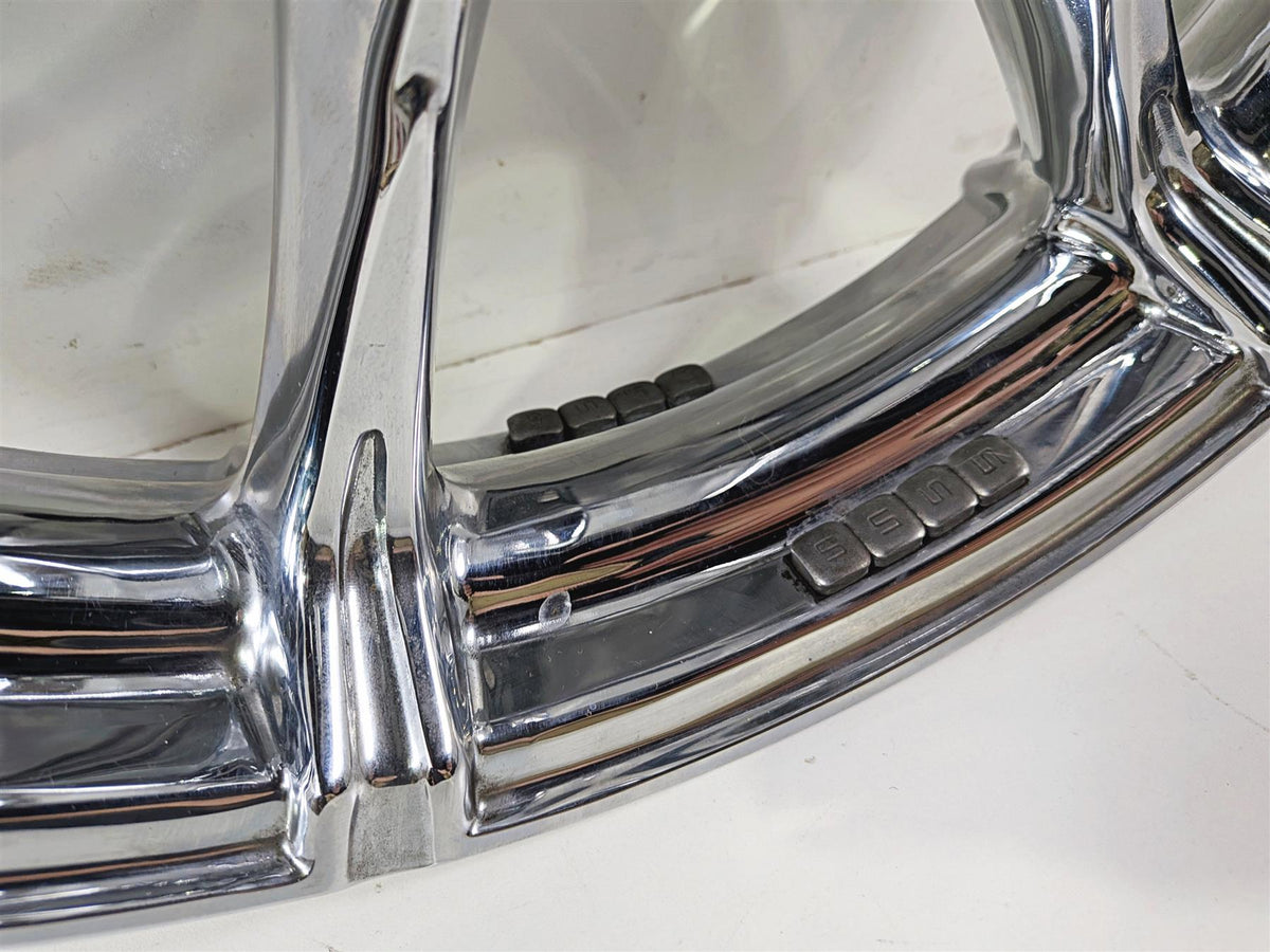 2015 Harley Touring FLTRUSE CVO Road Glide Nice Chrome Slicer Front Wheel Rim 17x3 43300388-Mototech271