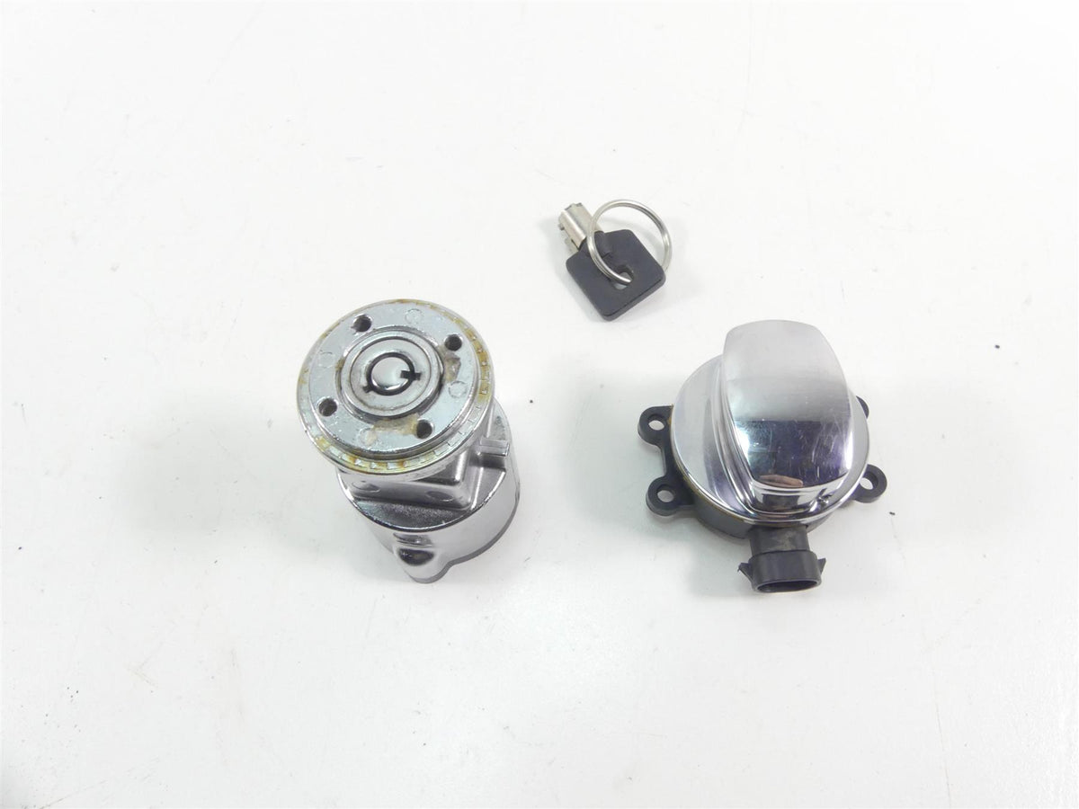 2014 Harley FXDF Dyna Fat Bob Ignition Switch Steering Lock Key Set 71430-12 {{ shop.shopifyCountryName }} - Mototech271