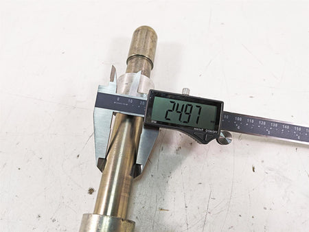 2009 Harley FXCWC Softail Rocker C Front Axle Wheel Spindle 25mm 41348-08 {{ shop.shopifyCountryName }} - Mototech271