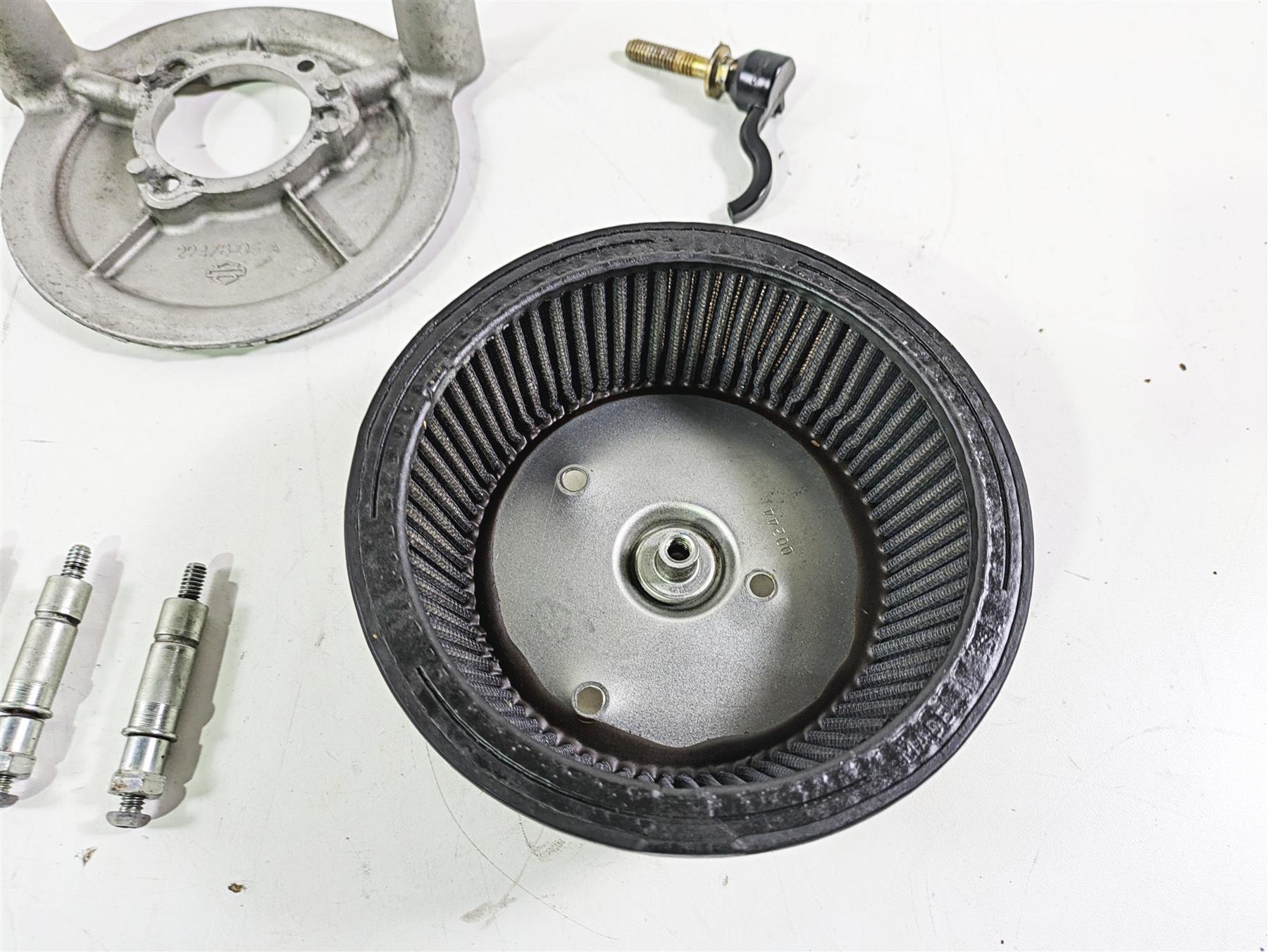 2008 Harley FLSTSB Cross Bones Air Cleaner Breather Filter Mount 29478-05A {{ shop.shopifyCountryName }} - Mototech271