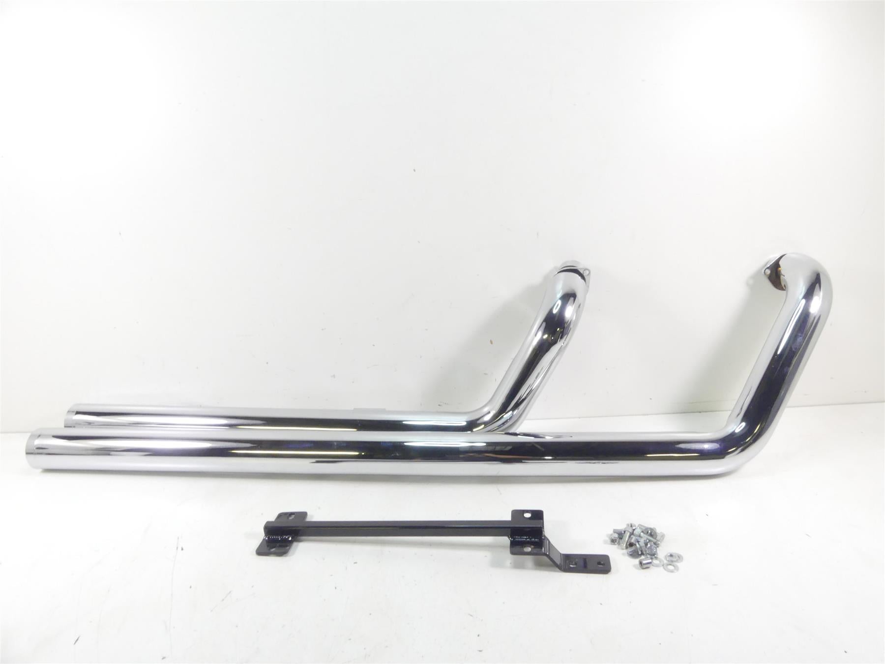 2001 Yamaha XV1600 Road Star Hard Krome 3" Big Straights Exhaust System 45-4829 {{ shop.shopifyCountryName }} - Mototech271