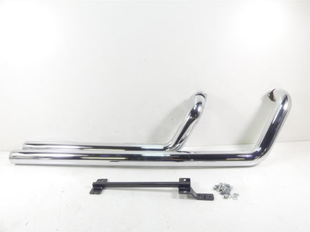 2001 Yamaha XV1600 Road Star Hard Krome 3" Big Straights Exhaust System 45-4829 {{ shop.shopifyCountryName }} - Mototech271
