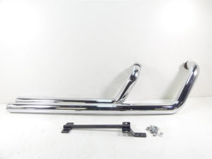 2001 Yamaha XV1600 Road Star Hard Krome 3" Big Straights Exhaust System 45-4829