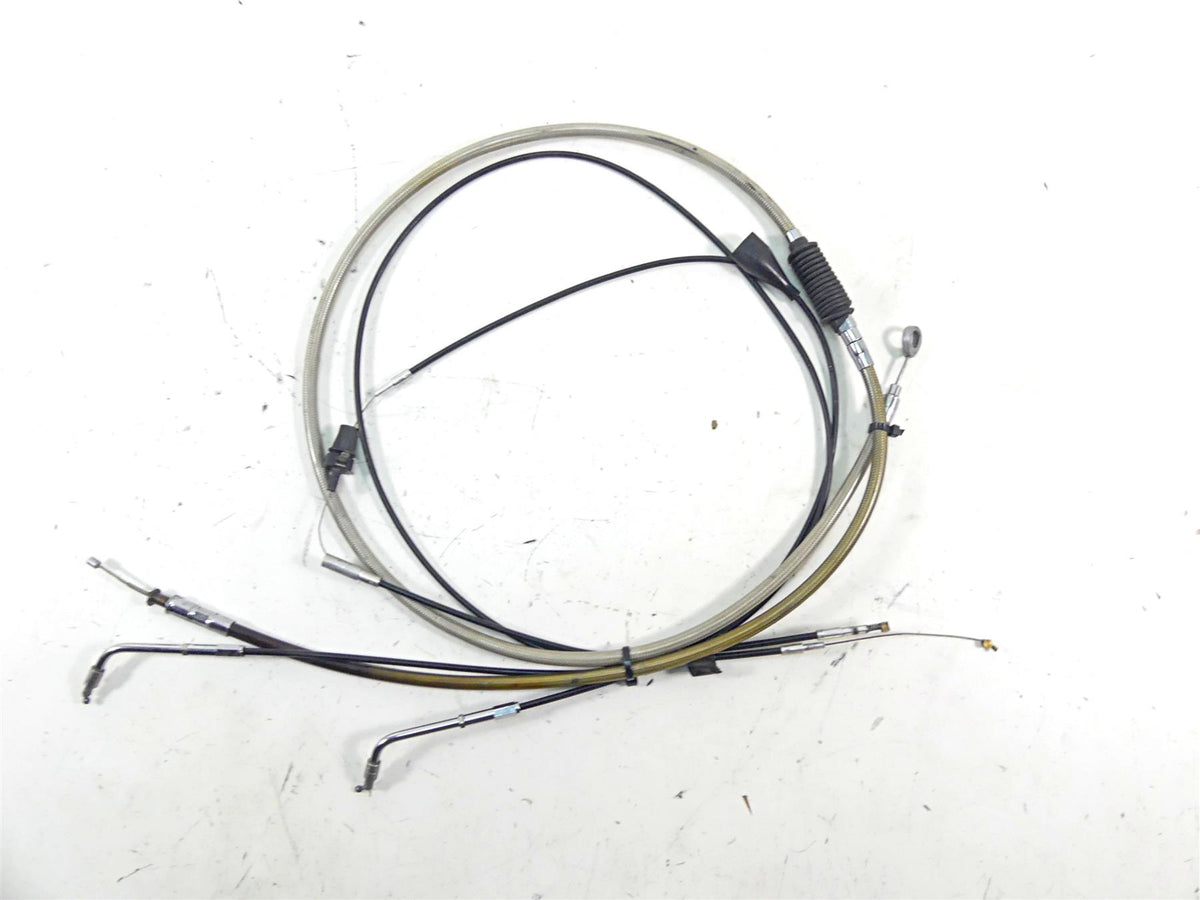 2002 Harley Touring FLHTC Electra Glide 16" Ape Hanger Clutch & Throttle Cable {{ shop.shopifyCountryName }} - Mototech271