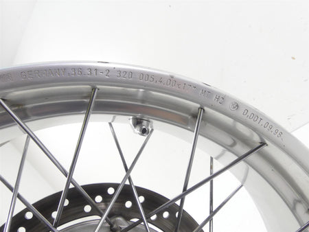 1999 BMW R1100 GS 259E Nice Straight Rear 4x17 Behr Wheel Rim 36312314932 {{ shop.shopifyCountryName }} - Mototech271