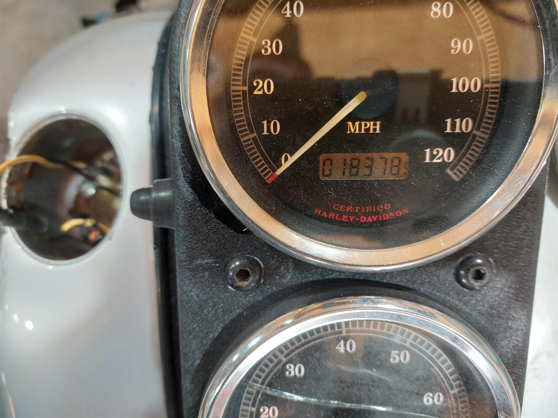 2003 Harley Dyna 100TH FXDL Low Rider Speedometer Gauge Instrument 18K 67025-99A {{ shop.shopifyCountryName }} - Mototech271