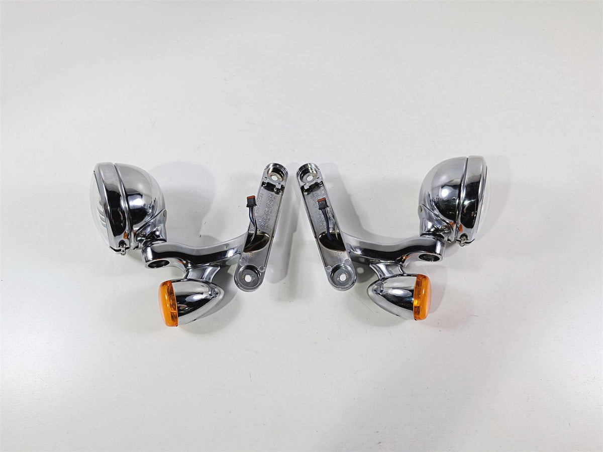 2014 Harley Touring FLHTK Electra Glide Chrome Spot Light Blinker Set 68000021-Mototech271