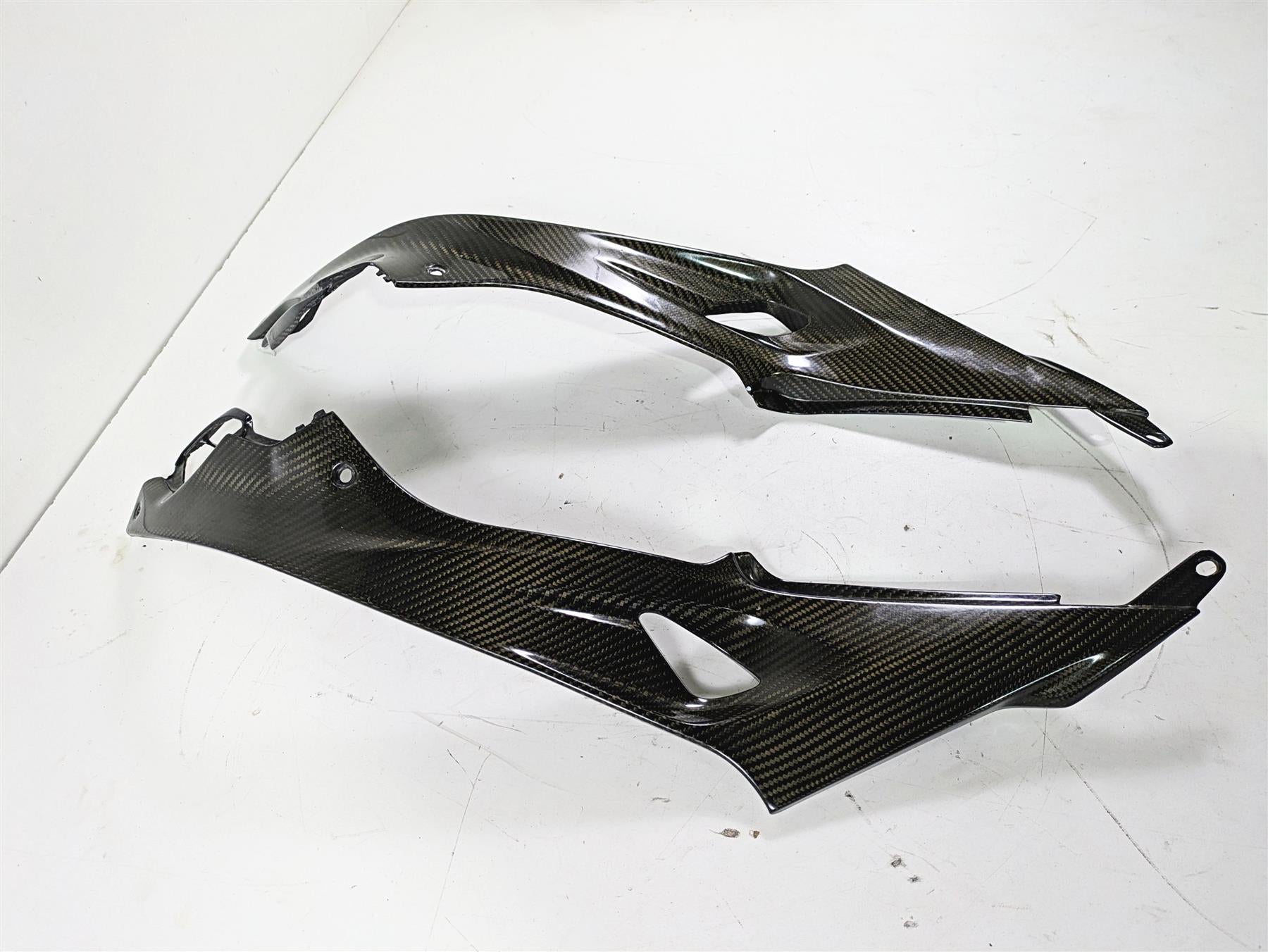 2017 BMW S1000RR K46 Left Right Carbon Fiber Tank Trim Fairing Cover Set {{ shop.shopifyCountryName }} - Mototech271