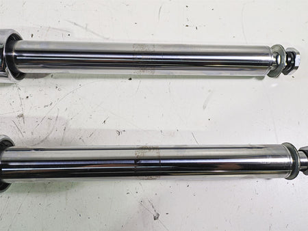 2005 Harley Softail FLSTFSE CVO Fat Boy Straight Chrome Front Fork Set 46310-05 {{ shop.shopifyCountryName }} - Mototech271