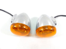 Load image into Gallery viewer, 2010 Harley FXDF Dyna Fat Bob Rear Chrome Blinker Turn Signal Set 68977-00 | Mototech271
