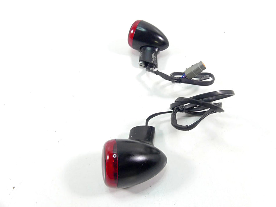 2011 Harley Softail FXS Blackline Rear Blinker Turn Signal Set 73408-11 {{ shop.shopifyCountryName }} - Mototech271