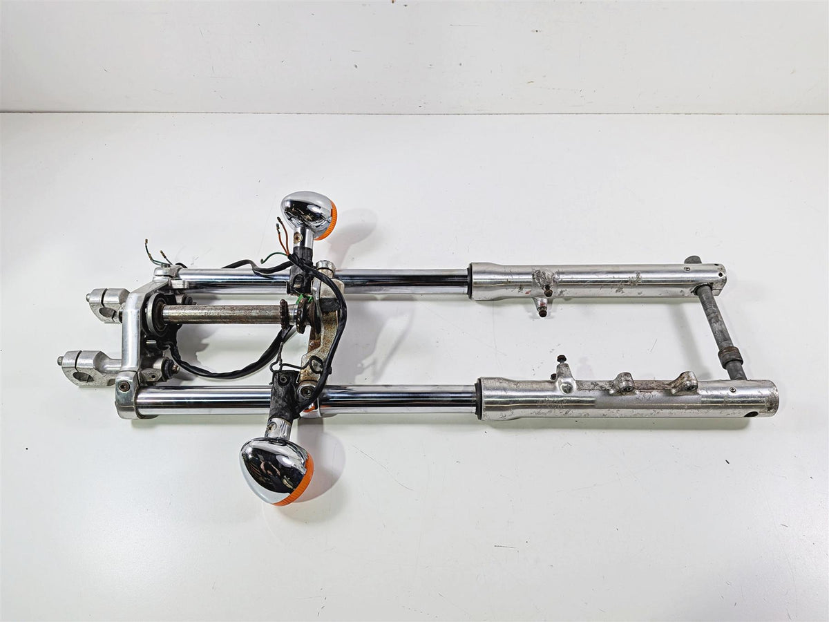 1995 Honda VT600 CD Shadow Deluxe Front End Forks 51400-MZ8-004 51500-MZ8-611 {{ shop.shopifyCountryName }} - Mototech271