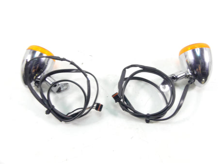 2017 Harley Softail FXSB Breakout Front Chrome Blinker Turn Signal Set 67800520 {{ shop.shopifyCountryName }} - Mototech271