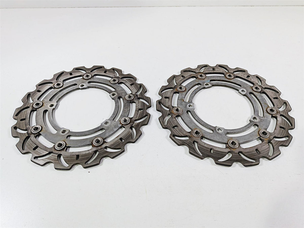 2008 Yamaha YZF R1 RN19 Voodoo Wave Front Brake Disc Rotor Set 4C8-2581T-00-00 {{ shop.shopifyCountryName }} - Mototech271