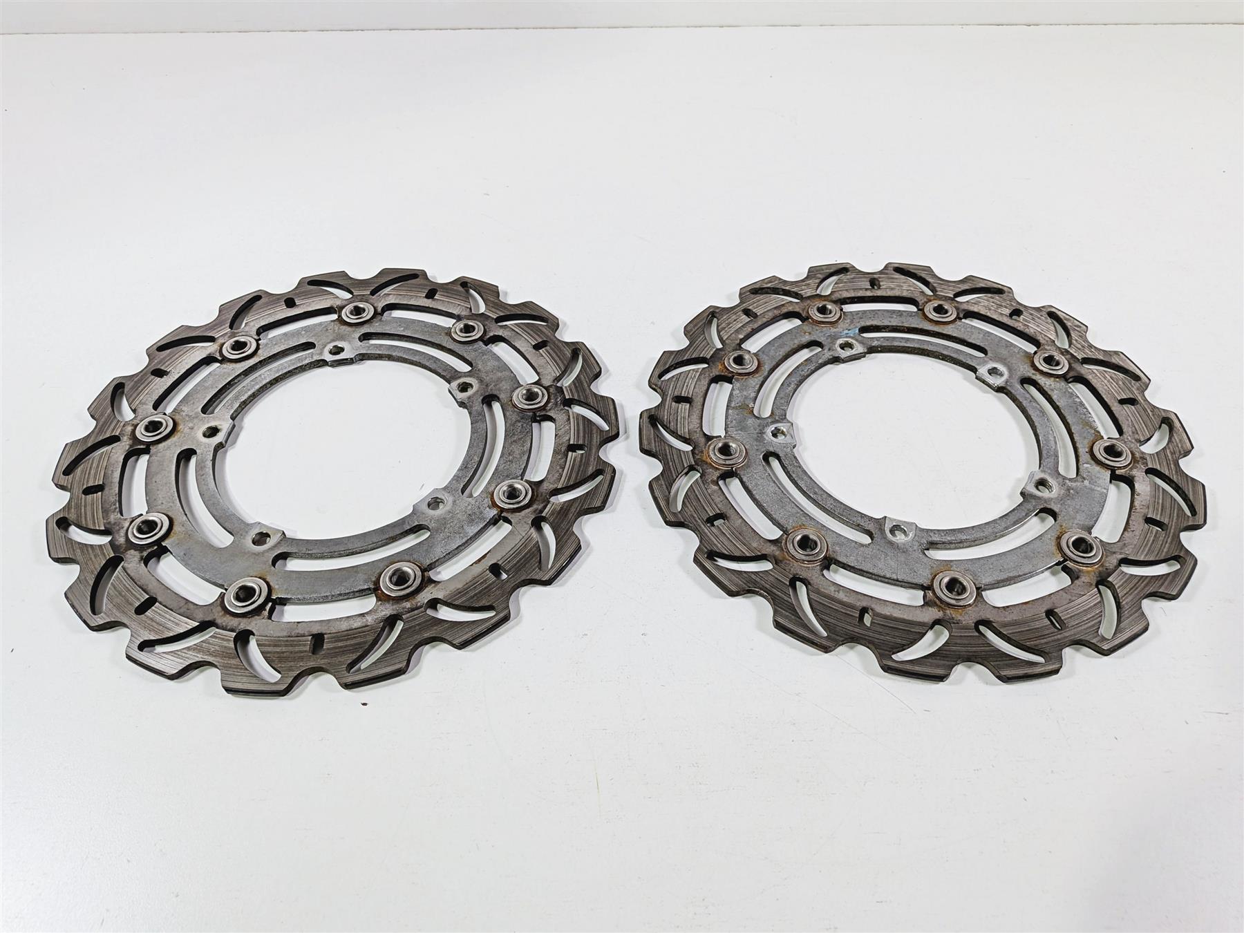 2008 Yamaha YZF R1 RN19 Voodoo Wave Front Brake Disc Rotor Set 4C8-2581T-00-00 {{ shop.shopifyCountryName }} - Mototech271