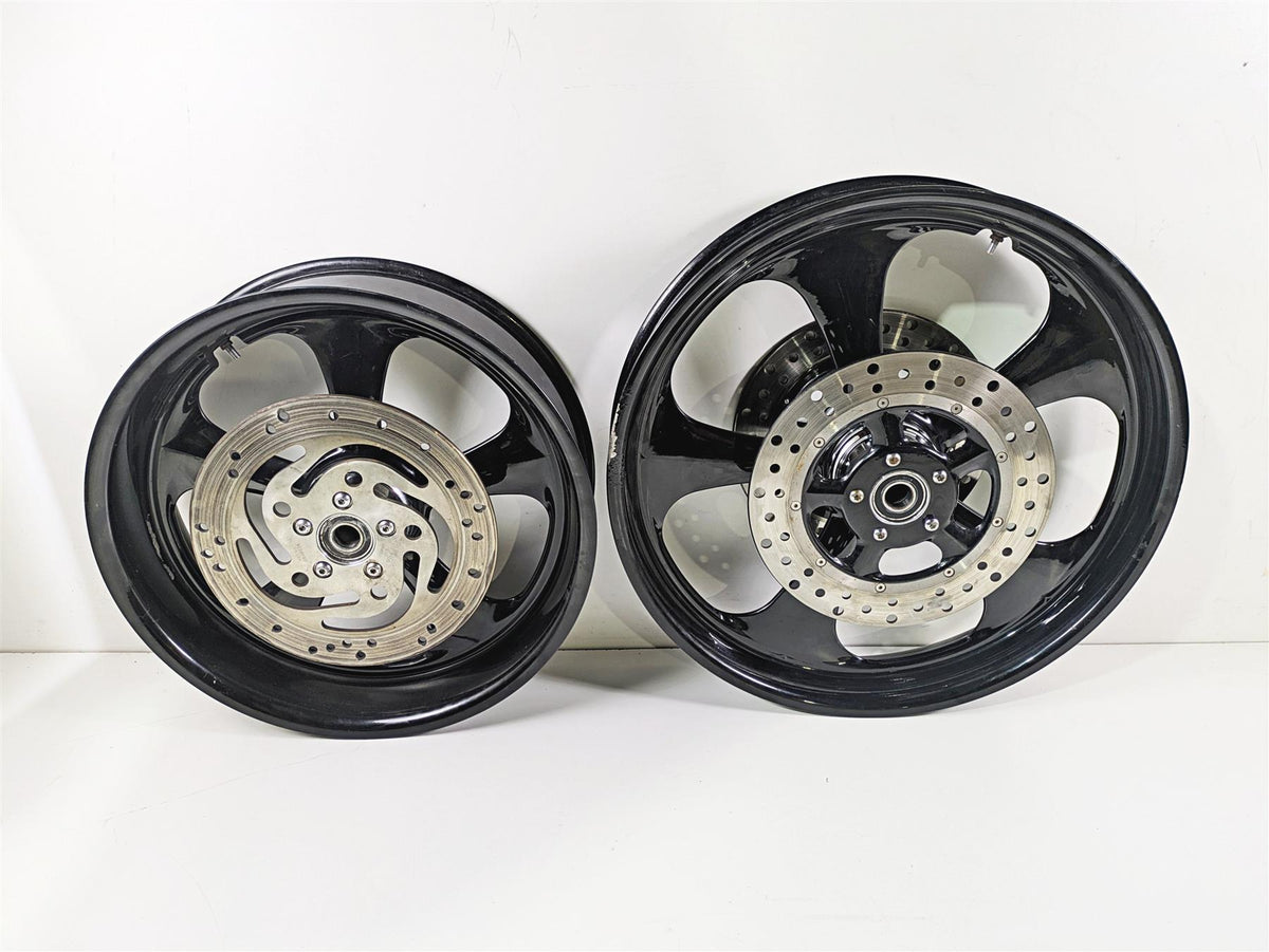 02-07 Harley Touring Custom Black Wheel Rim Set 18x5.5 21x3.5 {{ shop.shopifyCountryName }} - Mototech271