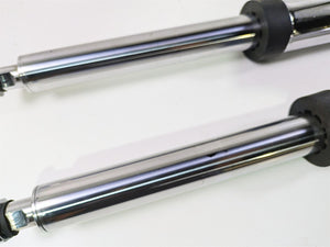 2007 Harley Touring FLHRSE CVO Road King Chrome Front Fork Leg Set 41mm 46240-02