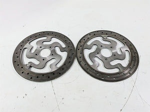 2008 Harley Touring FLHTP Electra Glide Front Brake Rotor Disc Set 41808-08A | Mototech271