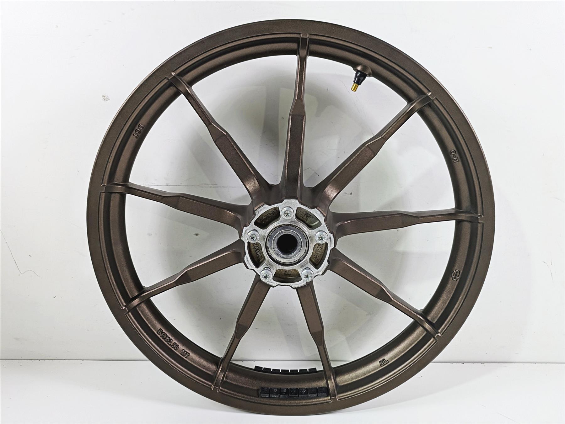 2022 Harley FXLRS Softail Low Rider Front Rim Wheel 9 Spoke 19x2.5 Bronze 43300740 {{ shop.shopifyCountryName }} - Mototech271
