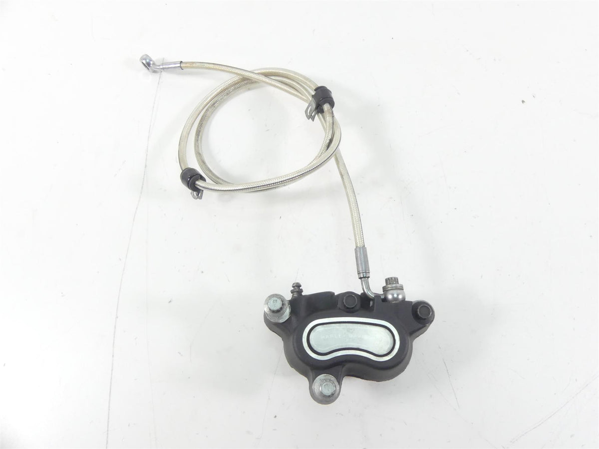 2013 Harley FXDWG Dyna Wide Glide Front Brake Caliper & Line Set 41300001 {{ shop.shopifyCountryName }} - Mototech271