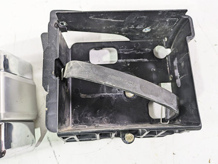 2007 Harley FXDWG Dyna Wide Glide Right Battery Tray & Chrome Cover 66375-06 {{ shop.shopifyCountryName }} - Mototech271