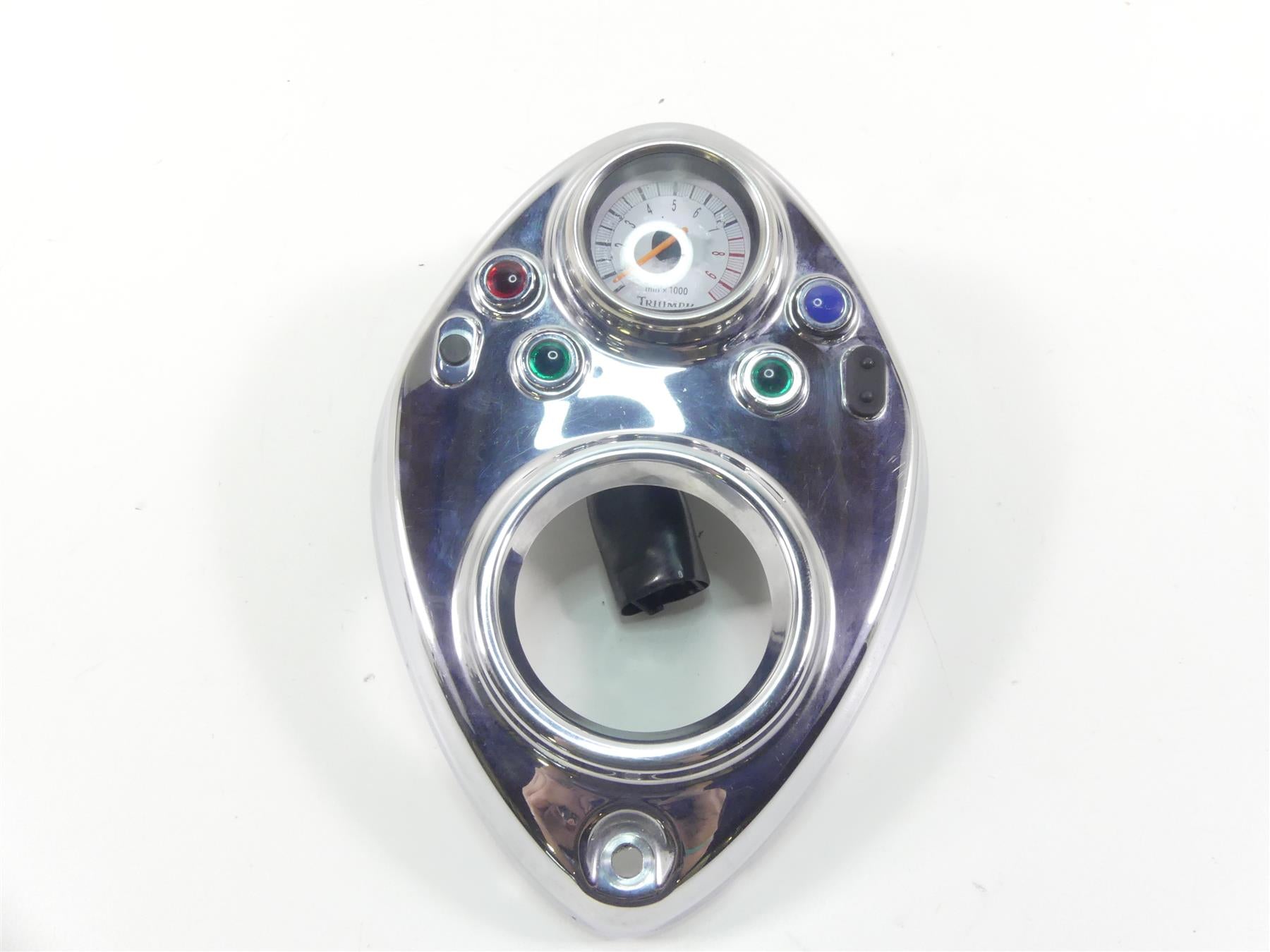 2002 Triumph Bonneville America Tank Cover Panel & Tachometer Tacho A9938043 {{ shop.shopifyCountryName }} - Mototech271