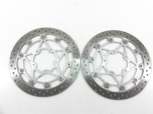 2017 Triumph Thruxton 1200R Front Brembo Brake Rotor Disc Set T2022080 | Mototech271