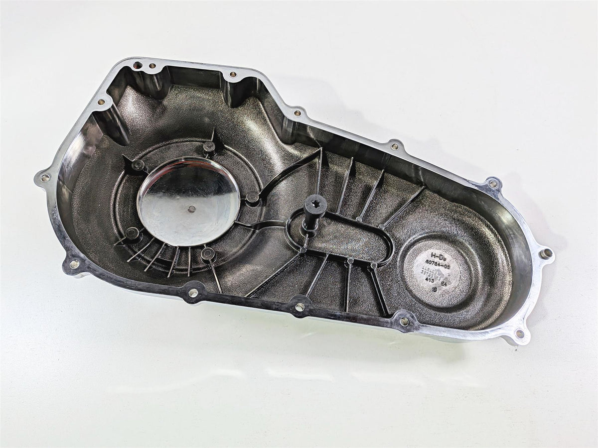 2009 Harley FXCWC Softail Rocker Outer Primary Drive Clutch Cover 60784-06 {{ shop.shopifyCountryName }} - Mototech271