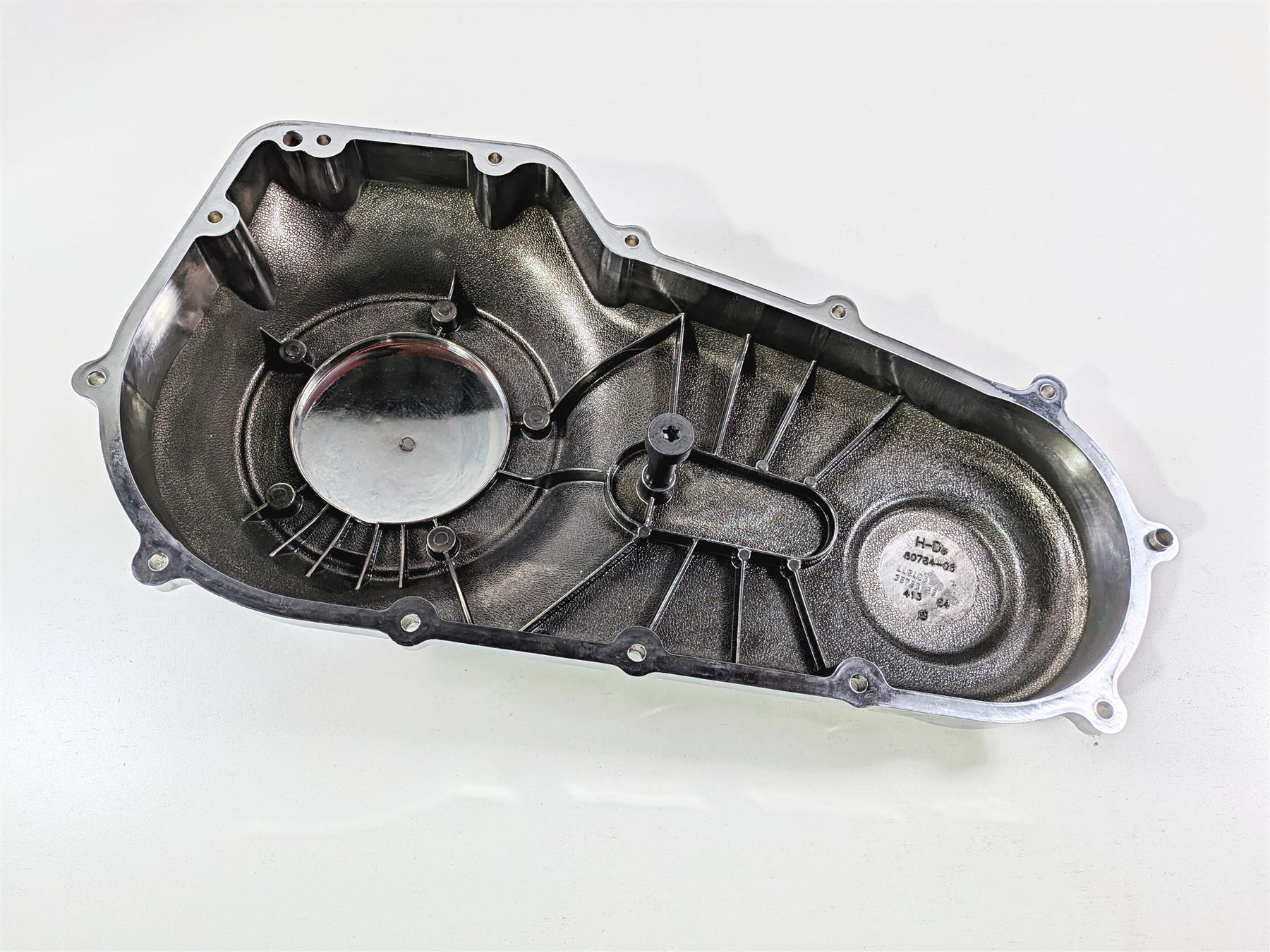 2009 Harley FXCWC Softail Rocker Outer Primary Drive Clutch Cover 60784-06 {{ shop.shopifyCountryName }} - Mototech271