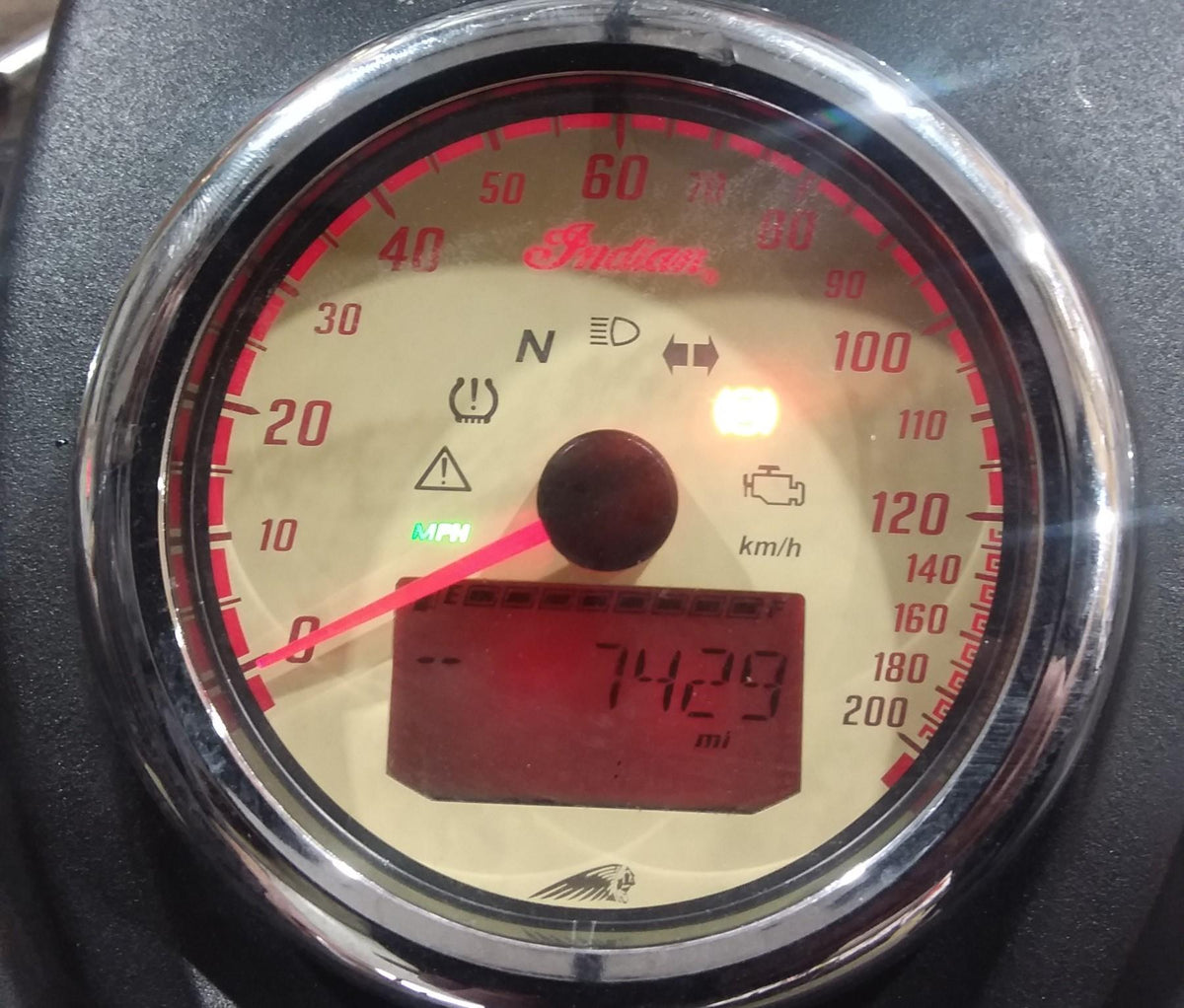 2016 Indian Chief Dark Horse Speedometer 7K Gauges Instrument Cluster 3280617 {{ shop.shopifyCountryName }} - Mototech271