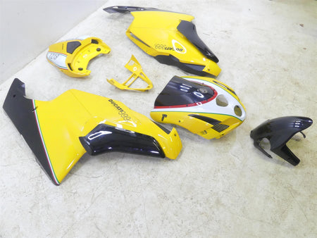 2004 Ducati 999 SBK Aftermarket Yellow Nose Tail Side Fairing Cover Cowl Set Kit {{ shop.shopifyCountryName }} - Mototech271