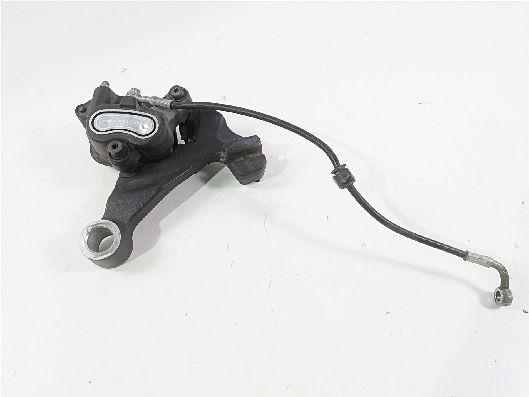 2010 Harley Dyna FXDB Street Bob Rear Brake Caliper + Line 40908-08 {{ shop.shopifyCountryName }} - Mototech271