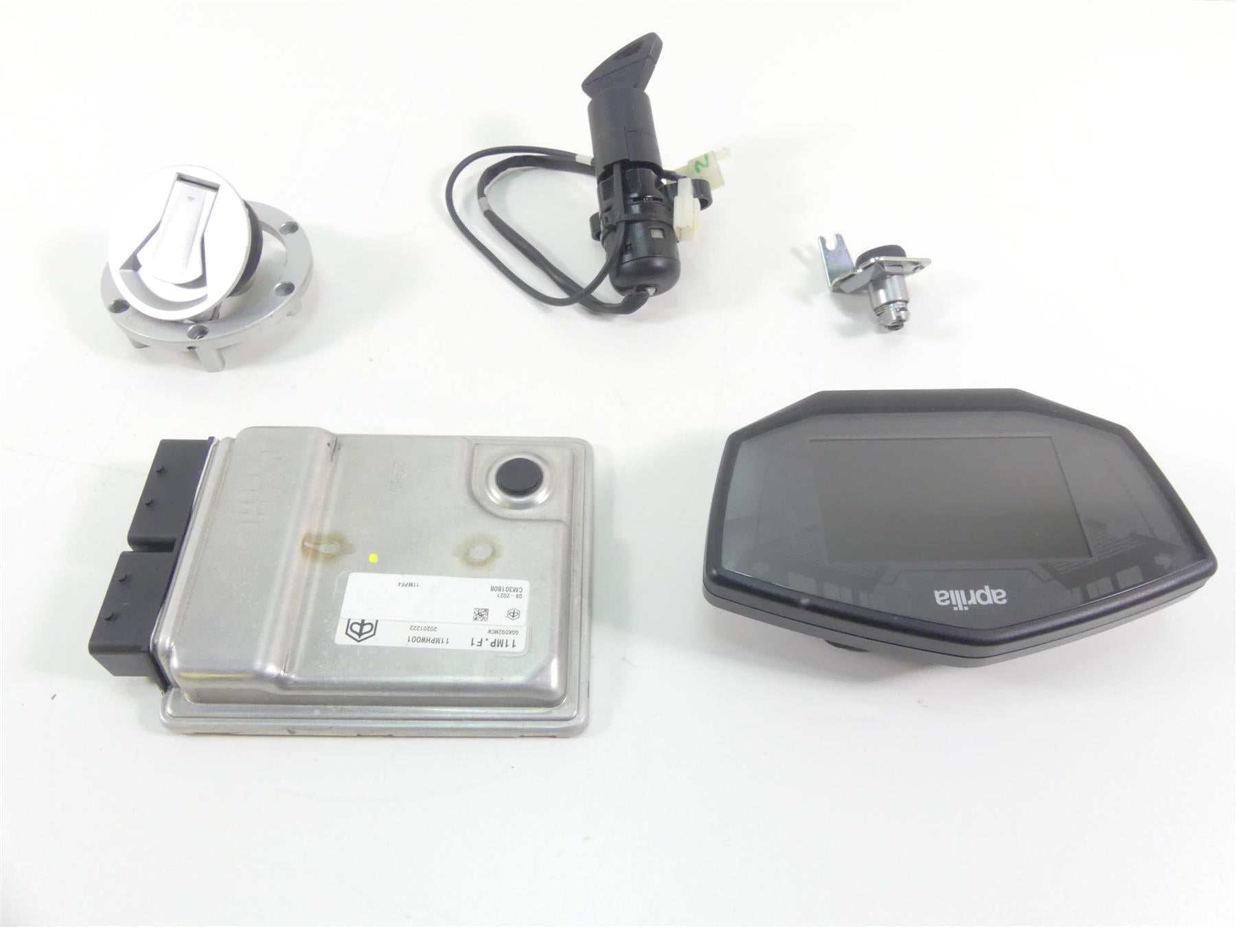 2021 Aprilia Tuono 660 Cdi Ecm Ecu Speedometer Ignition Switch Key Set CM301808 {{ shop.shopifyCountryName }} - Mototech271
