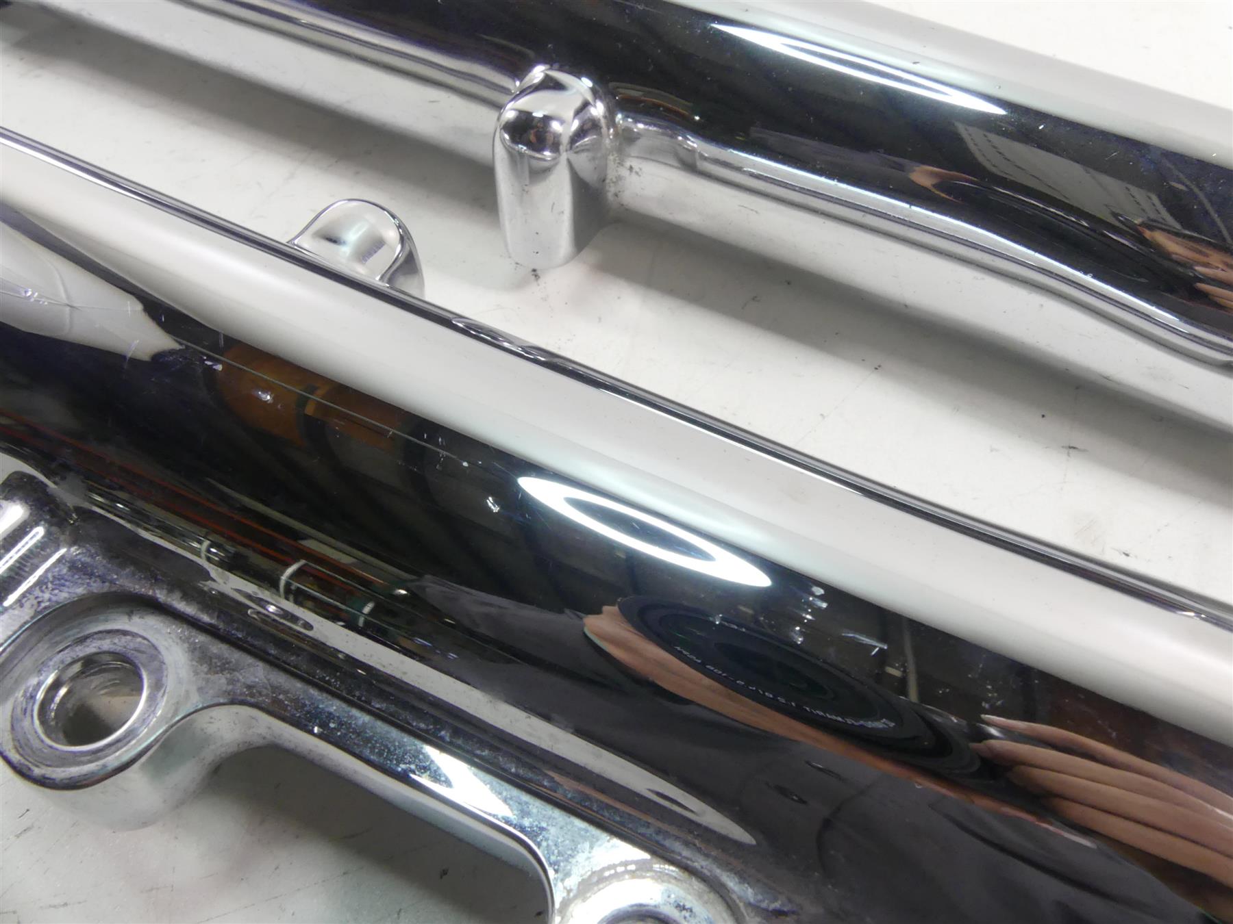 2005 Harley Touring CVO FLHTCSE Electra Glide 41mm Chrome Dual Brake Fork Legs {{ shop.shopifyCountryName }} - Mototech271