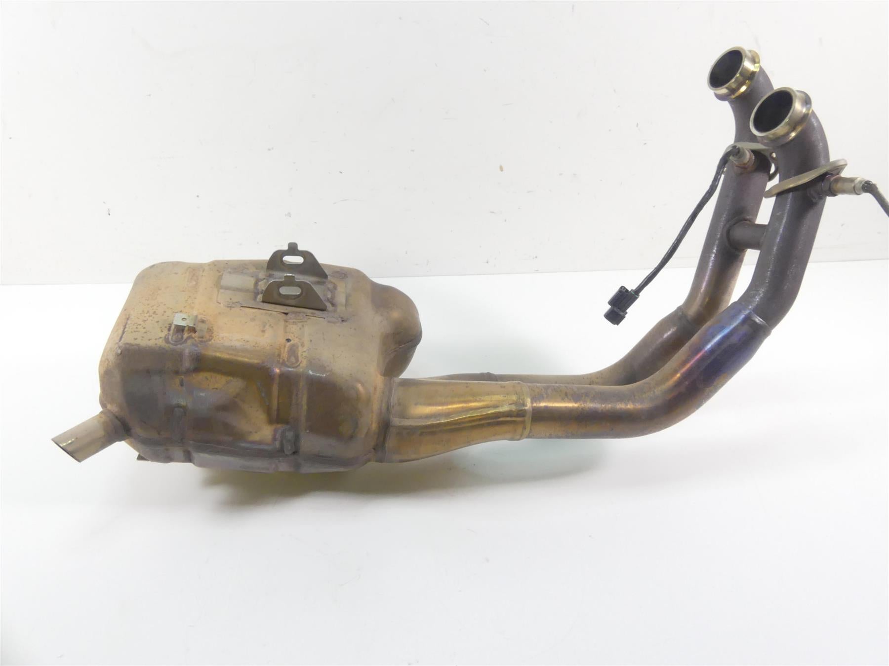 2021 Aprilia Tuono 660 RS 660 Oem Exhaust Header Chamber Manifold 2B005290 {{ shop.shopifyCountryName }} - Mototech271