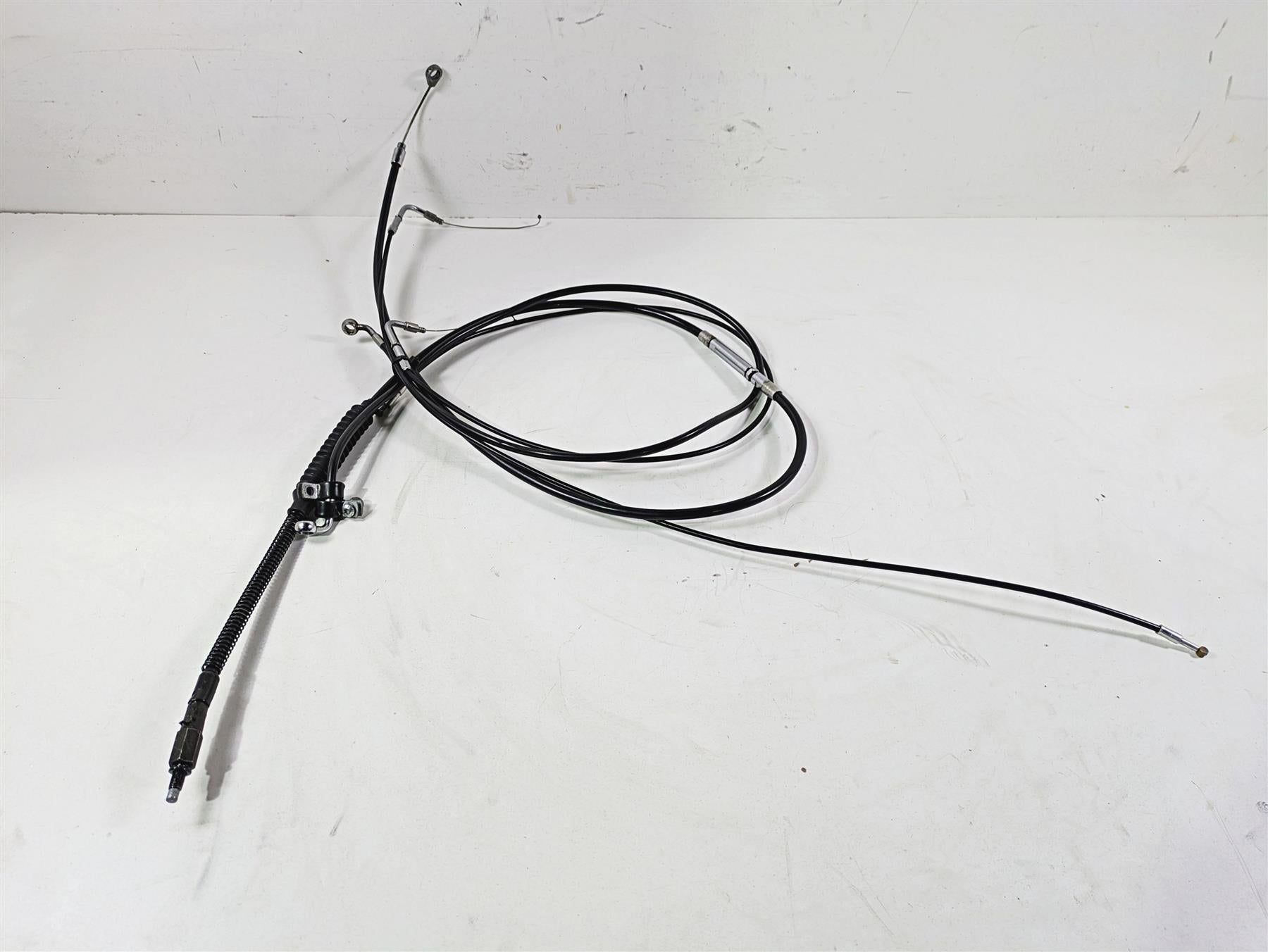 2014 Harley FLS Softail Slim 16" Apehanger Extended Throttle & Clutch Cables {{ shop.shopifyCountryName }} - Mototech271