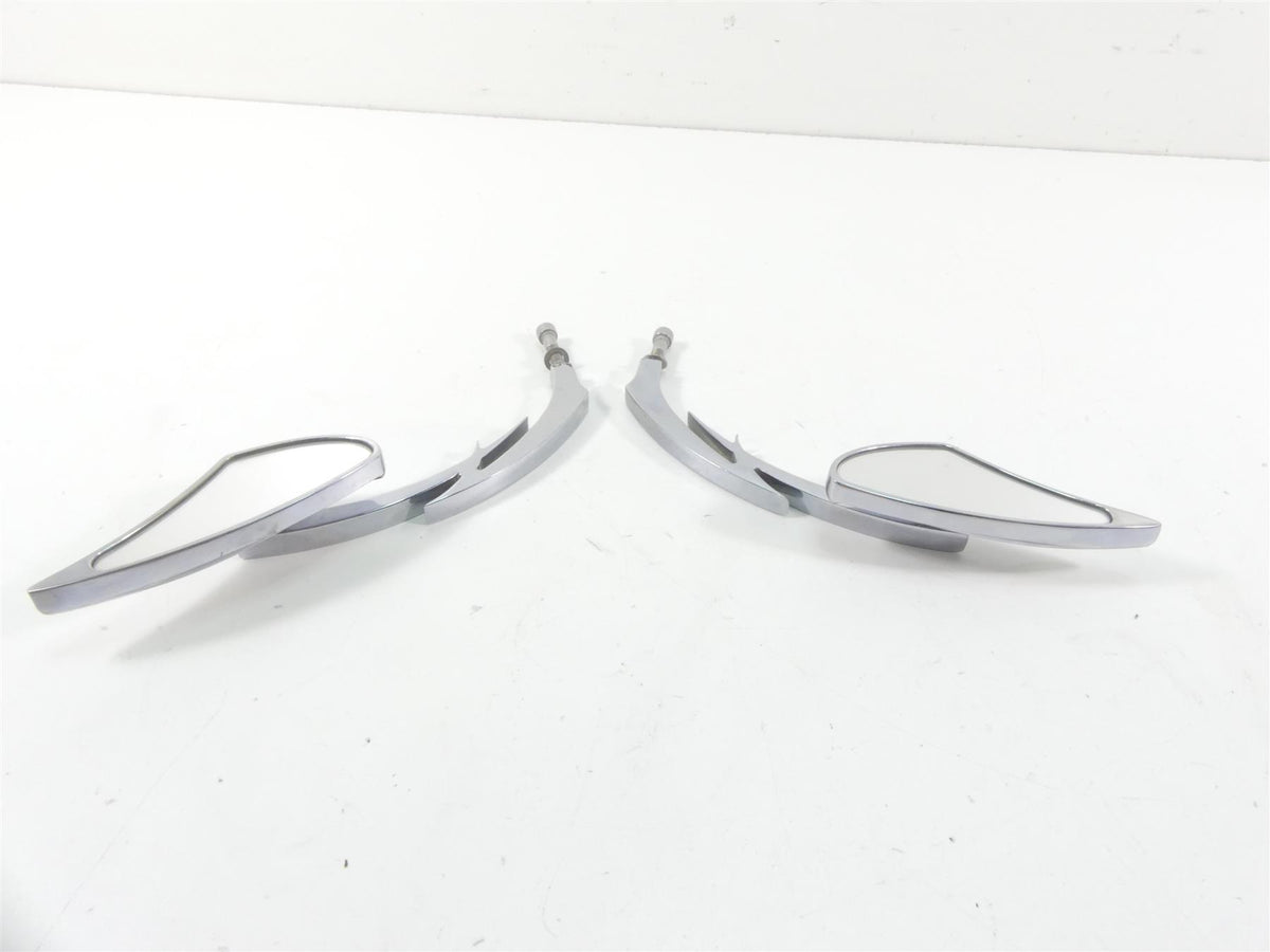 2012 Harley Touring FLHX Street Glide Aftermarket Chrome Rear View Mirror Set {{ shop.shopifyCountryName }} - Mototech271