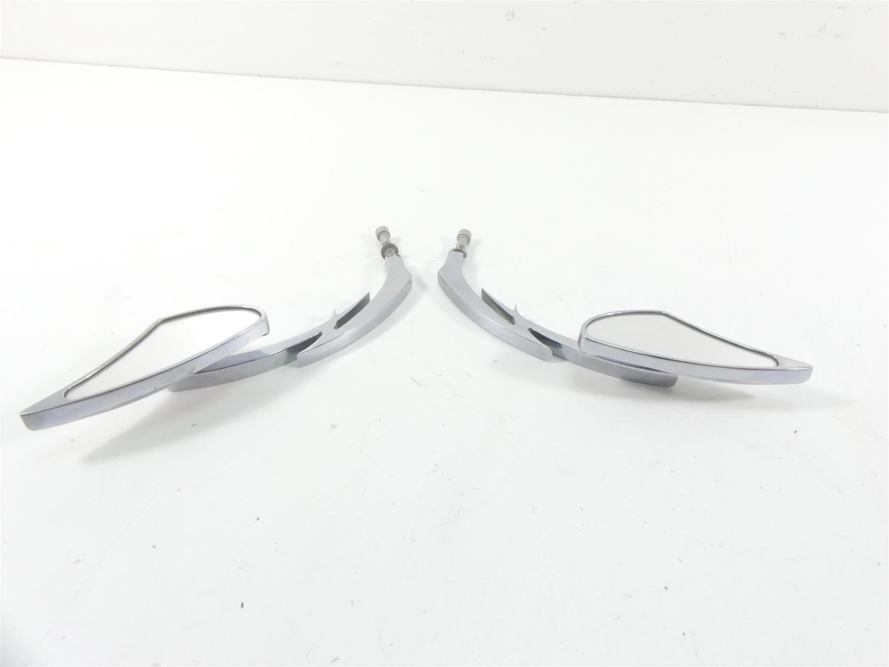 2012 Harley Touring FLHX Street Glide Aftermarket Chrome Rear View Mirror Set {{ shop.shopifyCountryName }} - Mototech271