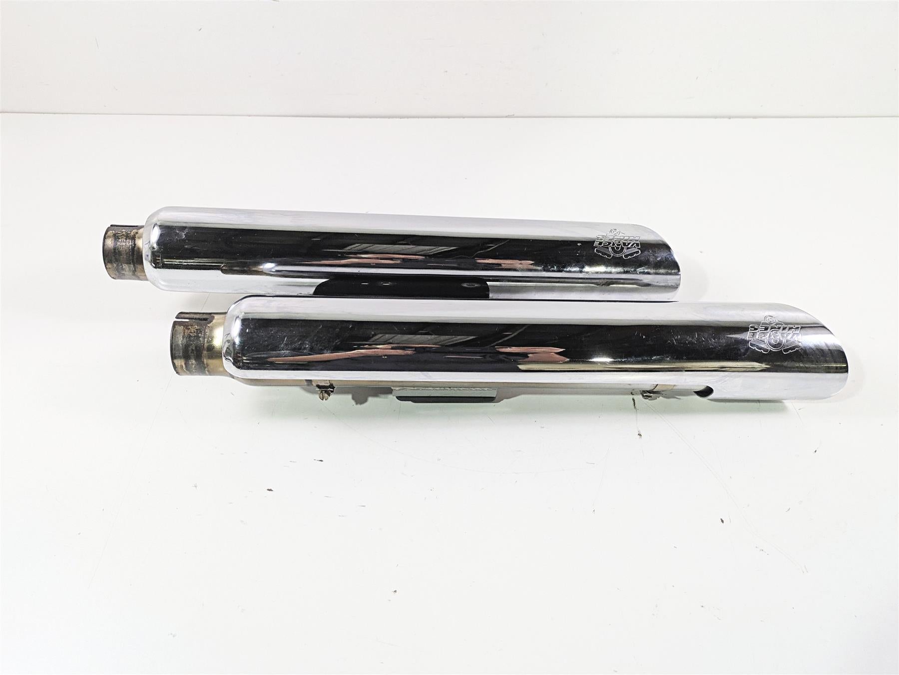 2014 Harley FLS Softail Slim Vance Hines Twin Slash 3" Slip On Muffler READ 16341 {{ shop.shopifyCountryName }} - Mototech271
