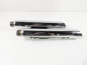 2014 Harley FLS Softail Slim Vance Hines Twin Slash 3" Slip On Muffler READ 16341