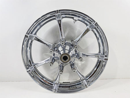 2015 Harley Touring FLTRUSE CVO Road Glide Nice Chrome Slicer Front Wheel Rim 17x3 43300388-Mototech271