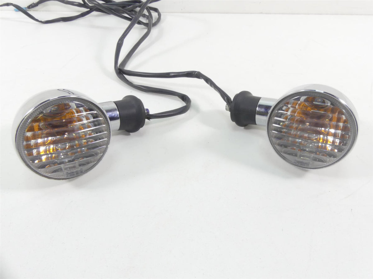 2007 Honda VTX1800 T1 Rear Chrome Blinker Turn Signal Lights Set 33400-MCV-R11 {{ shop.shopifyCountryName }} - Mototech271