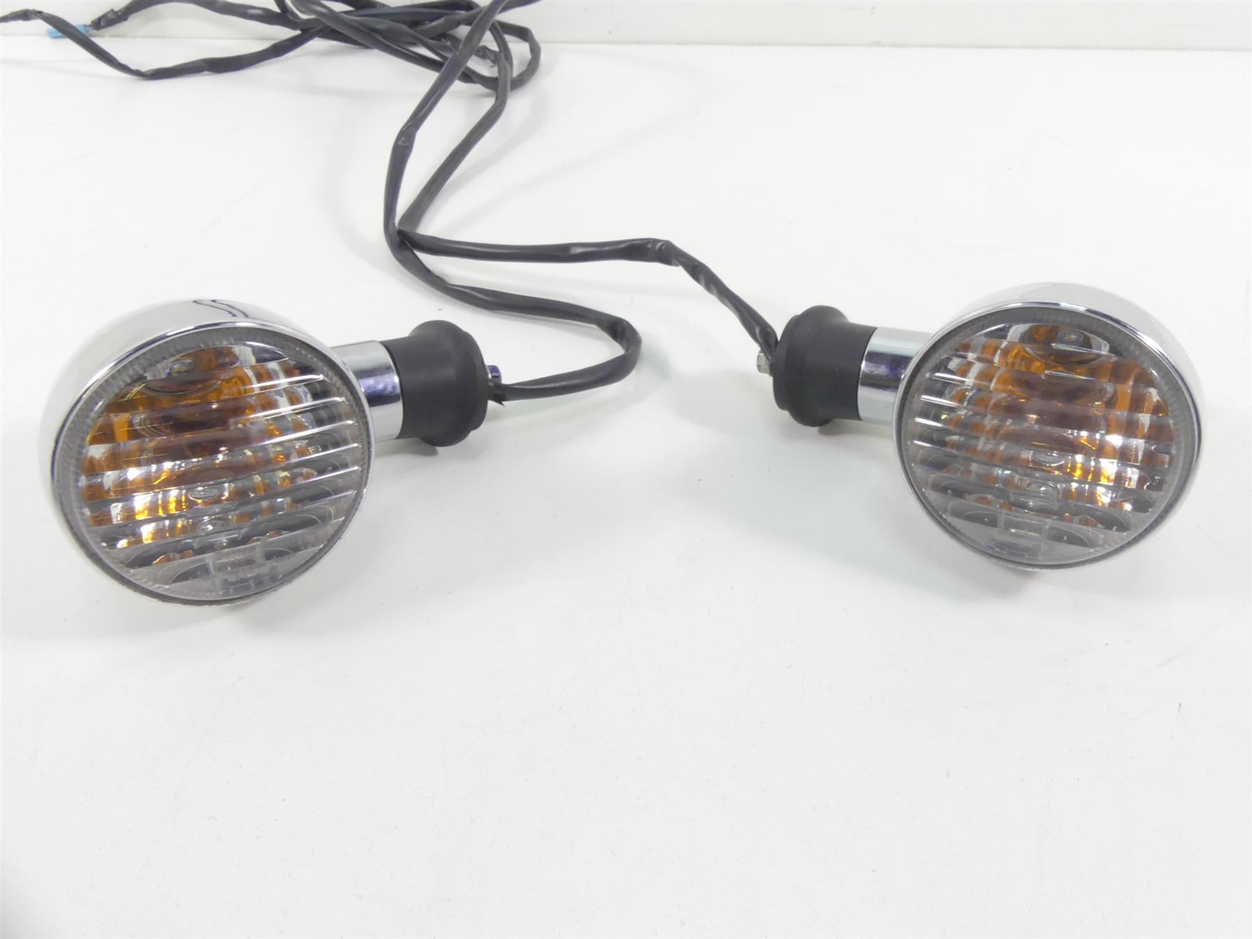2007 Honda VTX1800 T1 Rear Chrome Blinker Turn Signal Lights Set 33400-MCV-R11 {{ shop.shopifyCountryName }} - Mototech271