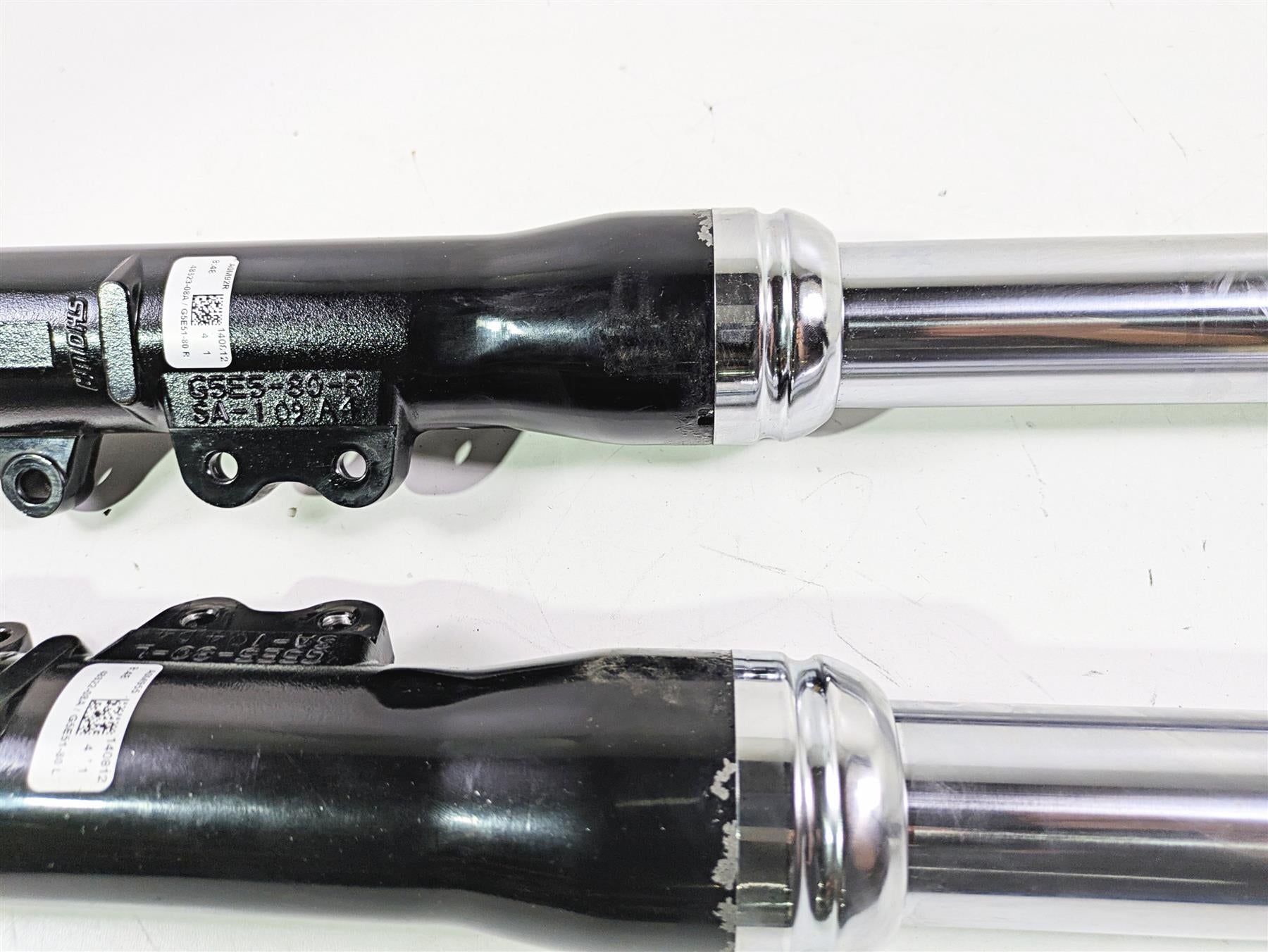 2015 Harley FXDF Dyna Fat Bob Fork Leg Set - No Leaks 49mm 48623-08A 48622-08A {{ shop.shopifyCountryName }} - Mototech271