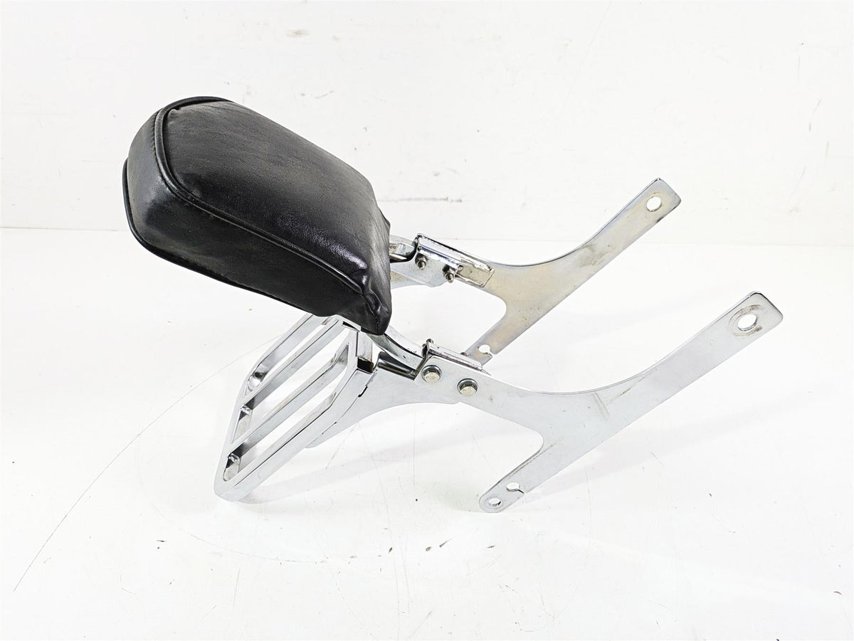 2002 Harley Dyna FXDL Low Rider Rear Chrome Sissy Bar Backrest Six Pack Rack {{ shop.shopifyCountryName }} - Mototech271