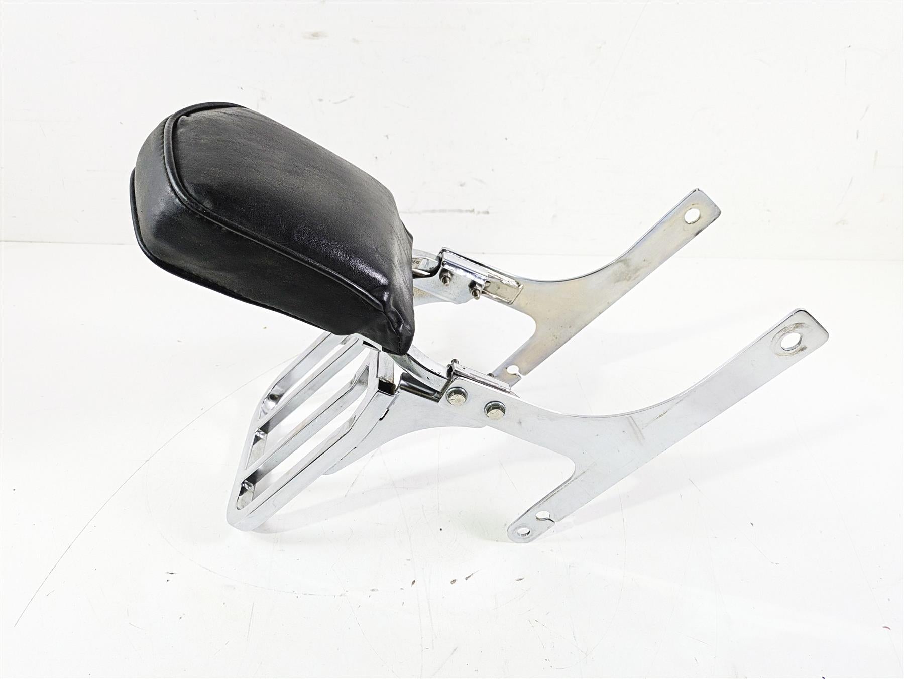 2002 Harley Dyna FXDL Low Rider Rear Chrome Sissy Bar Backrest Six Pack Rack {{ shop.shopifyCountryName }} - Mototech271