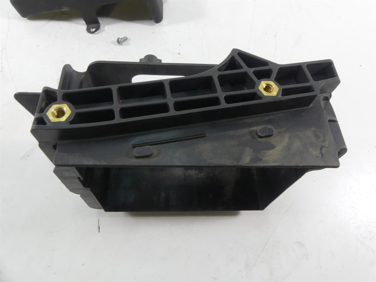 2009 Harley FXDF Dyna Fat Bob Battery Tray Holder Stay Bracket & Cover 70379-06B {{ shop.shopifyCountryName }} - Mototech271