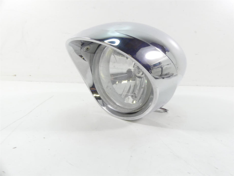2003 Honda VTX1800R Headlight Head Light Lamp & Chrome Housing Set 33120-MEA-671 {{ shop.shopifyCountryName }} - Mototech271