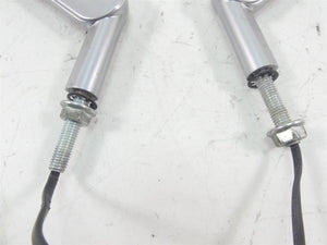 2012 Harley VRSCF Muscle Rod Rear View Mirrors Turn Signal Blinker Set 69395-09A | Mototech271